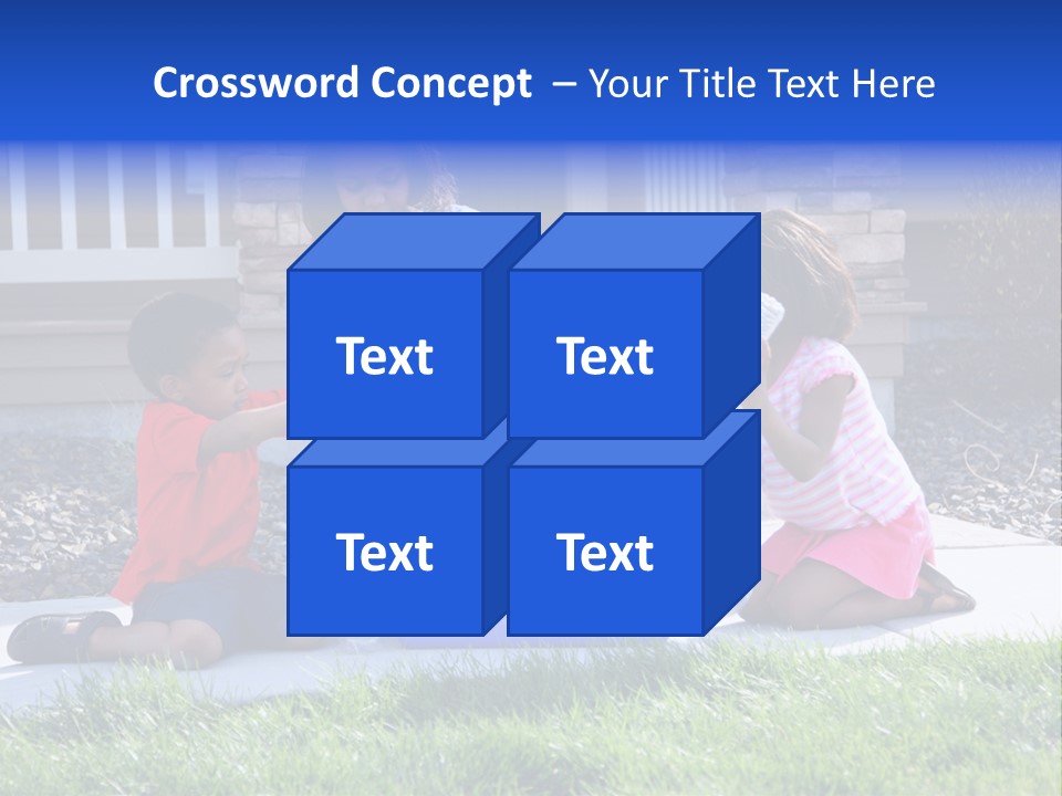 Elementary Trash Kids PowerPoint Template