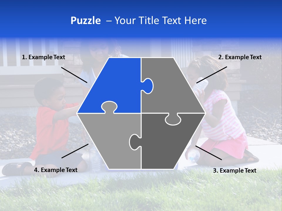 Elementary Trash Kids PowerPoint Template