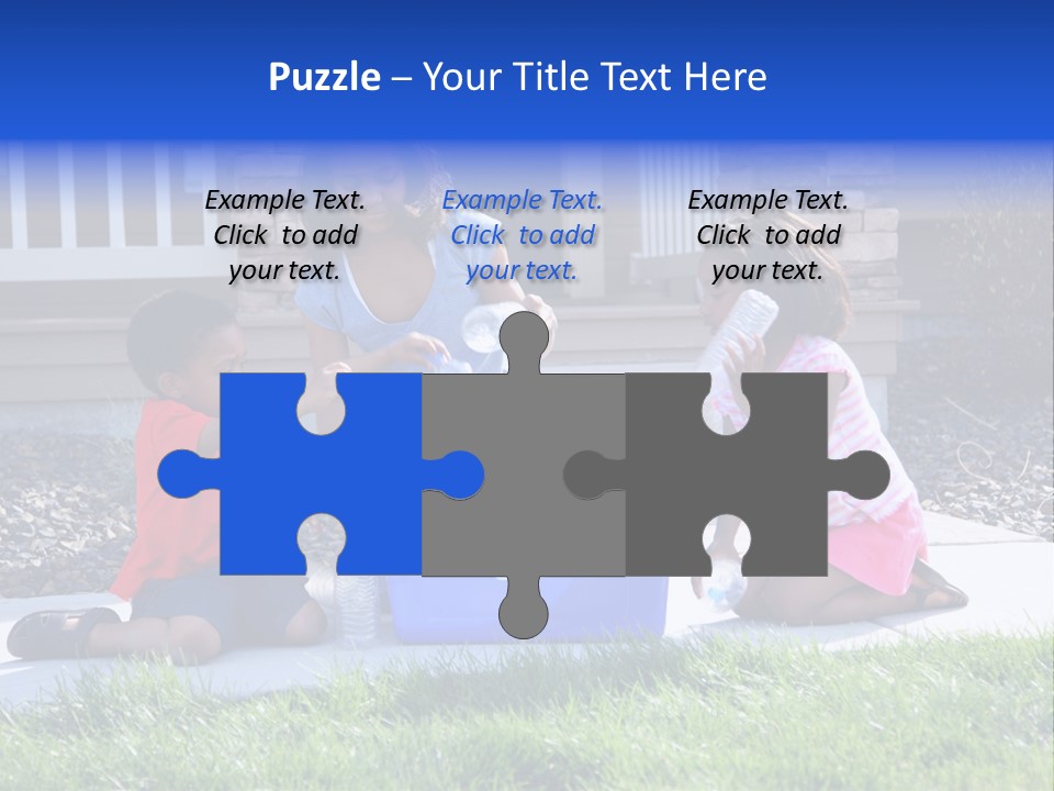 Elementary Trash Kids PowerPoint Template