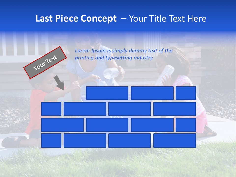 Elementary Trash Kids PowerPoint Template