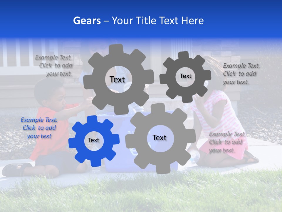 Elementary Trash Kids PowerPoint Template