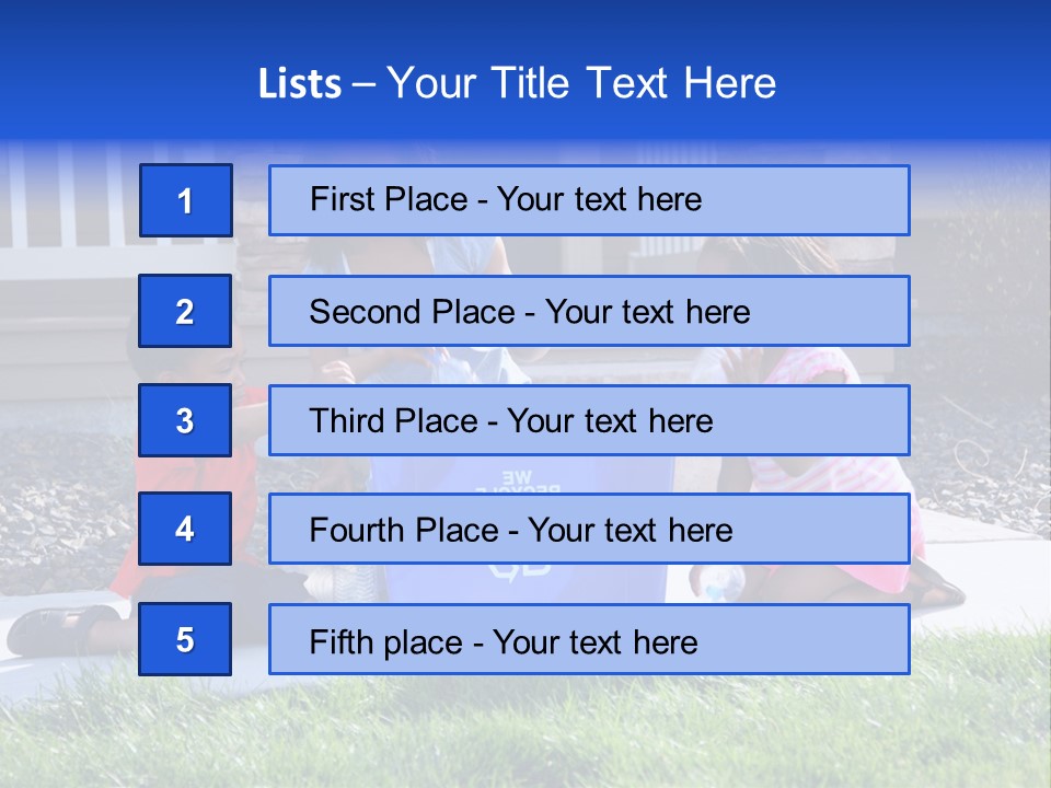 Elementary Trash Kids PowerPoint Template