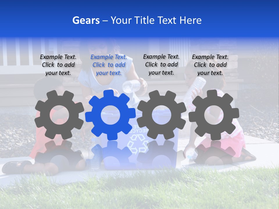 Elementary Trash Kids PowerPoint Template