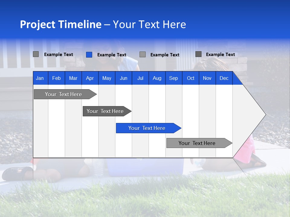 Elementary Trash Kids PowerPoint Template