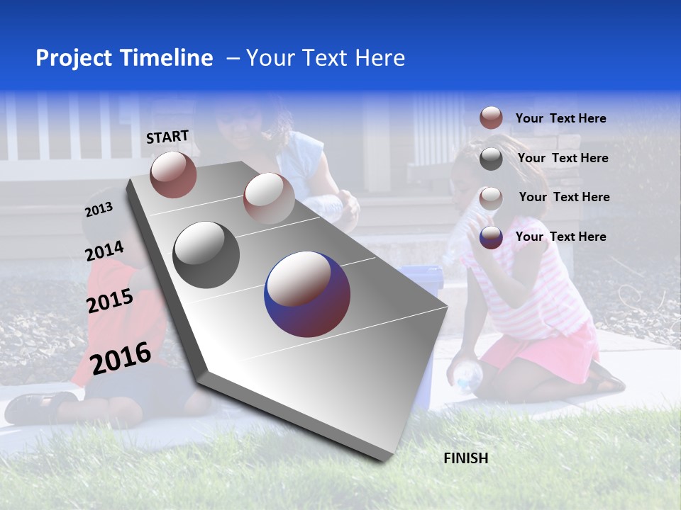 Elementary Trash Kids PowerPoint Template