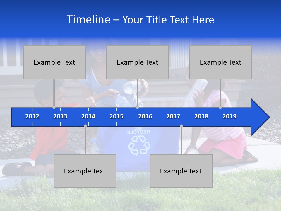 Elementary Trash Kids PowerPoint Template