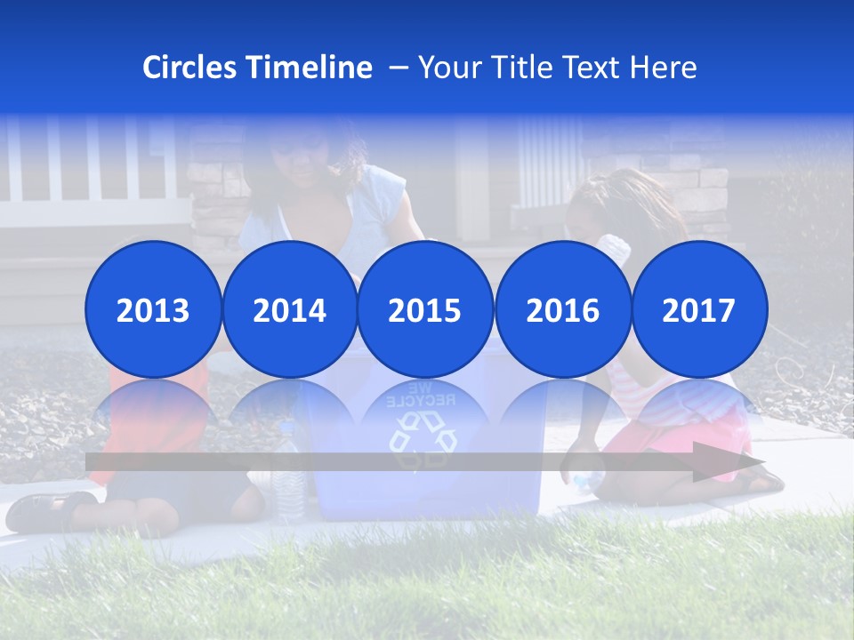 Elementary Trash Kids PowerPoint Template