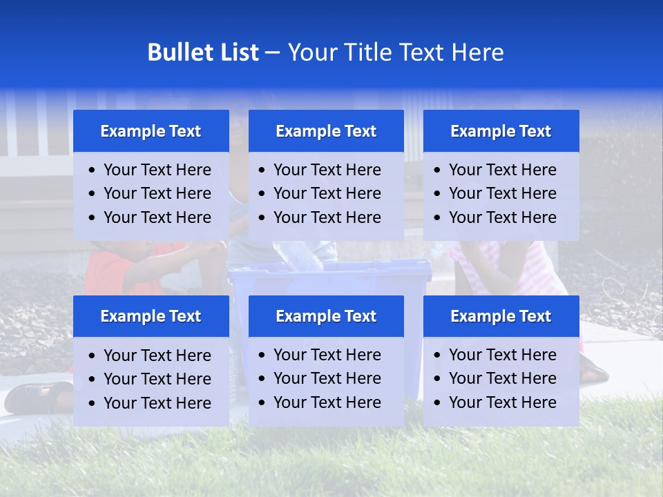 Elementary Trash Kids PowerPoint Template