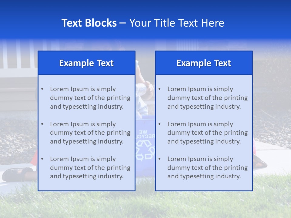 Elementary Trash Kids PowerPoint Template
