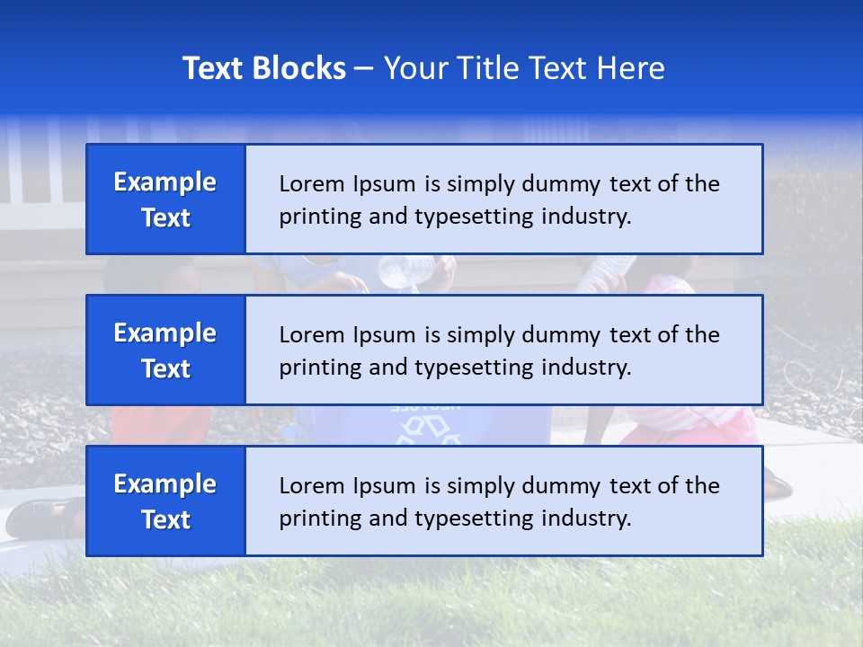 Elementary Trash Kids PowerPoint Template