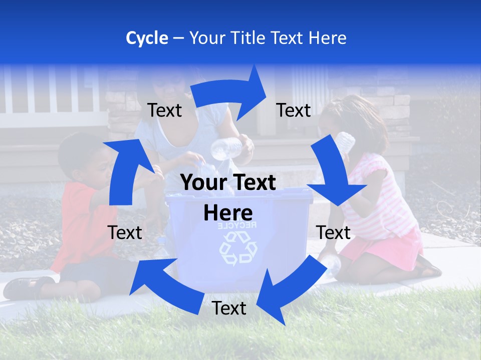 Elementary Trash Kids PowerPoint Template