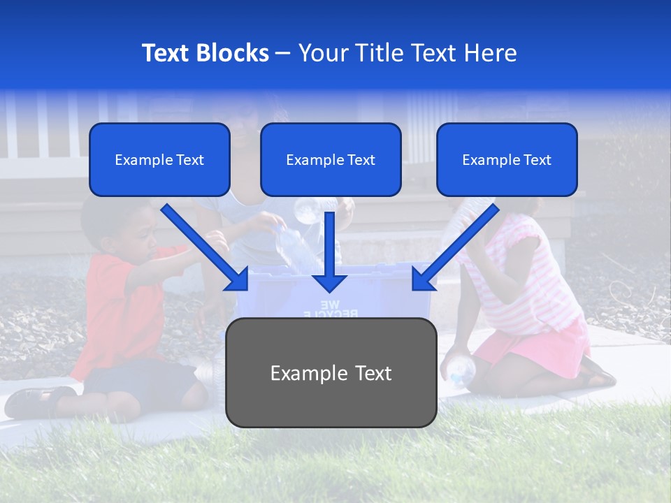 Elementary Trash Kids PowerPoint Template