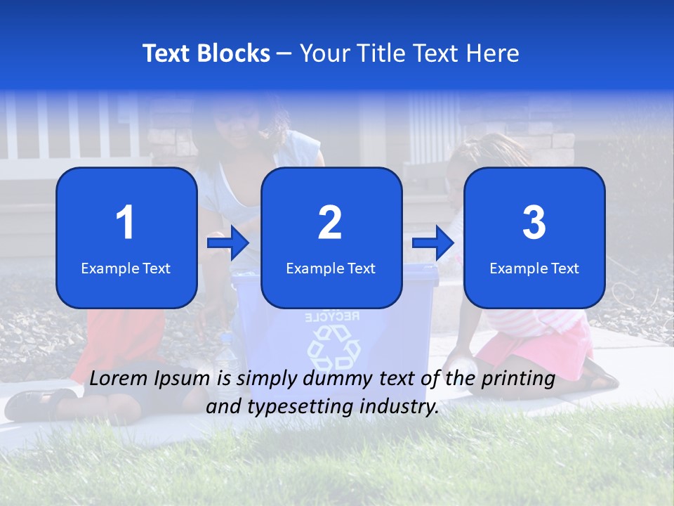 Elementary Trash Kids PowerPoint Template