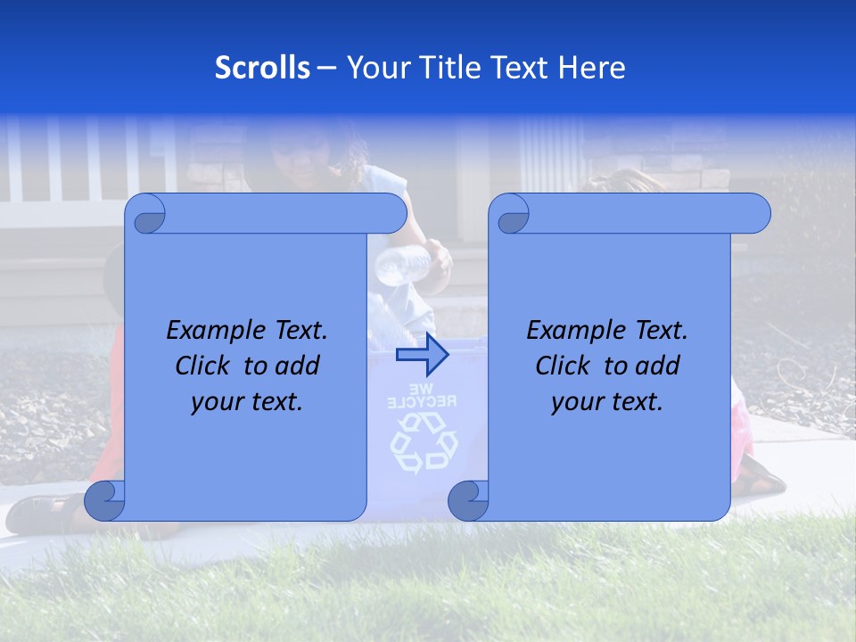 Elementary Trash Kids PowerPoint Template