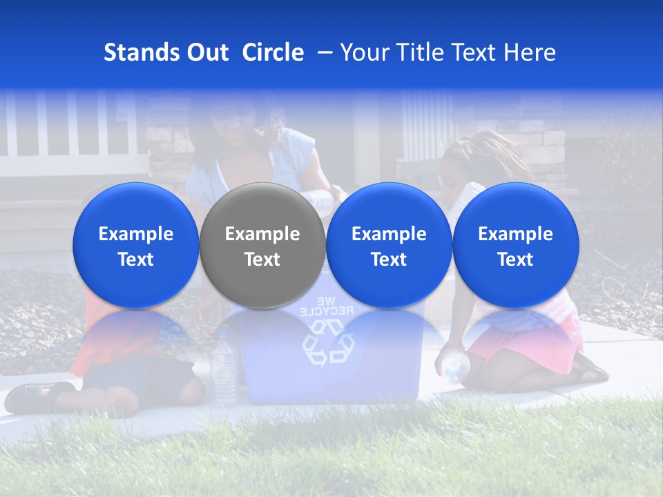 Elementary Trash Kids PowerPoint Template