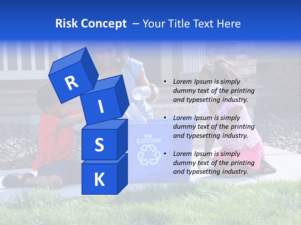 Elementary Trash Kids PowerPoint Template