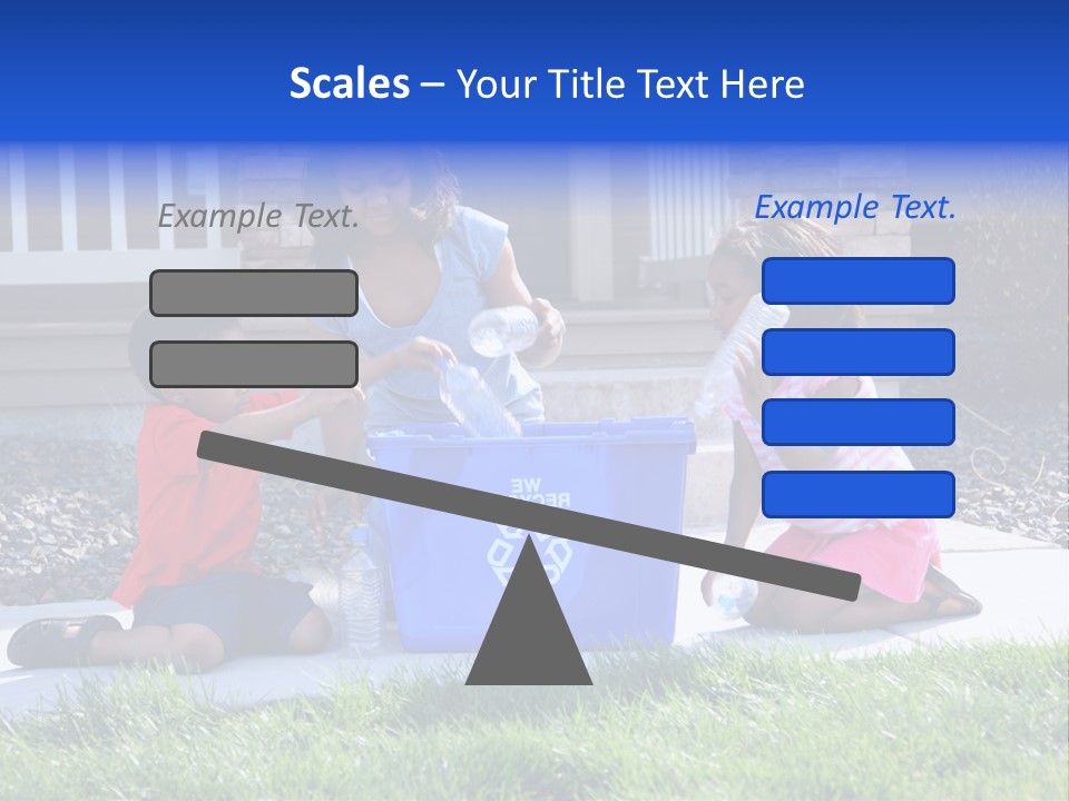 Elementary Trash Kids PowerPoint Template