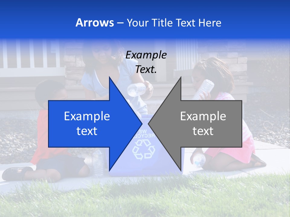 Elementary Trash Kids PowerPoint Template