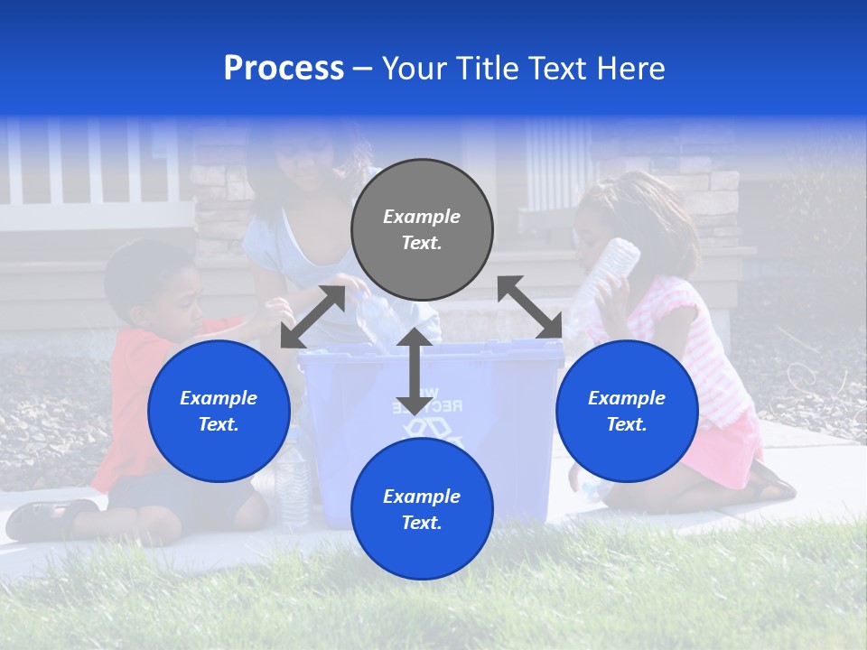 Elementary Trash Kids PowerPoint Template