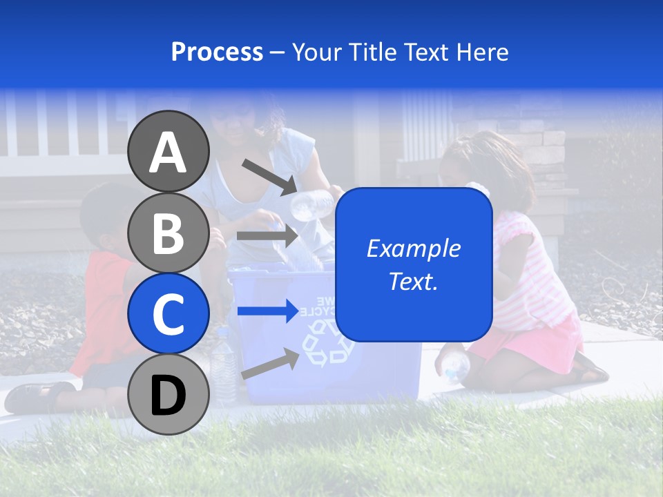 Elementary Trash Kids PowerPoint Template