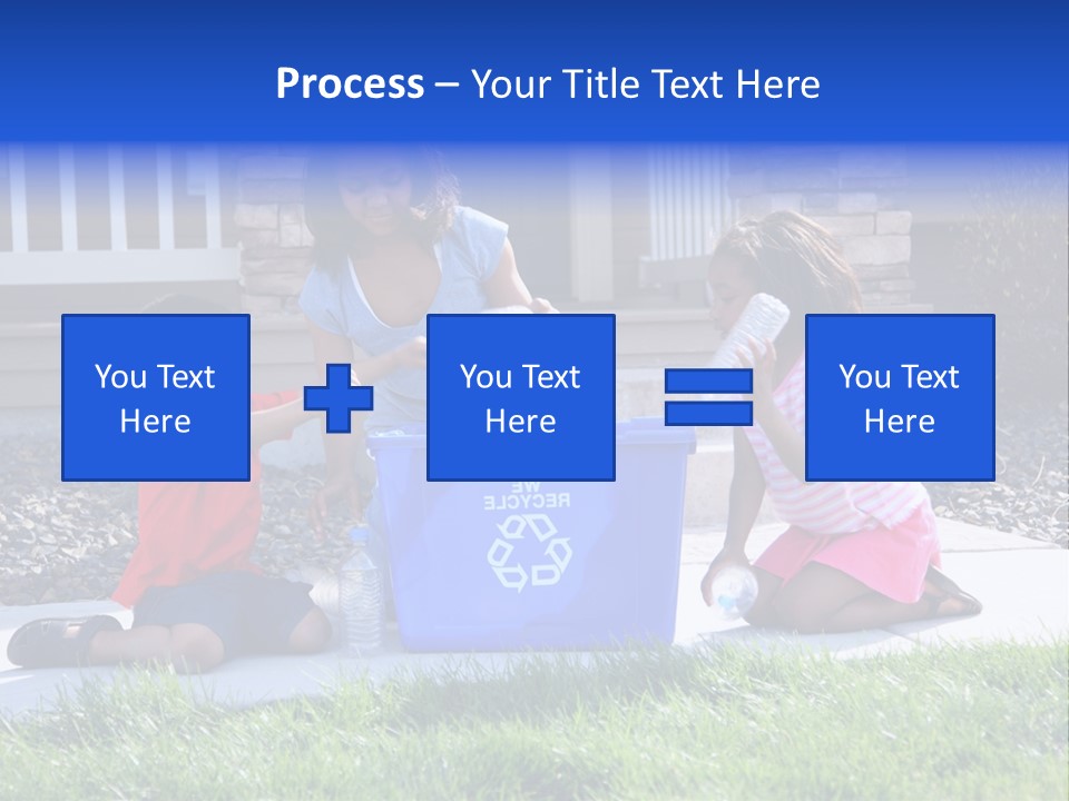 Elementary Trash Kids PowerPoint Template