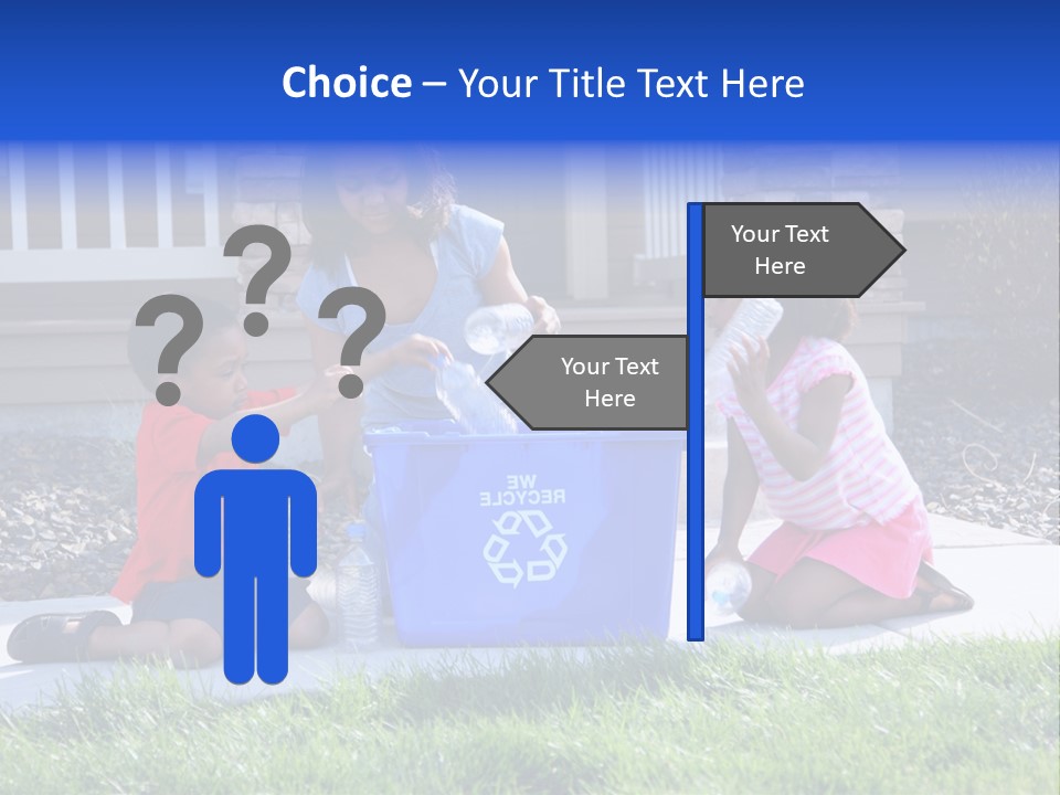 Elementary Trash Kids PowerPoint Template