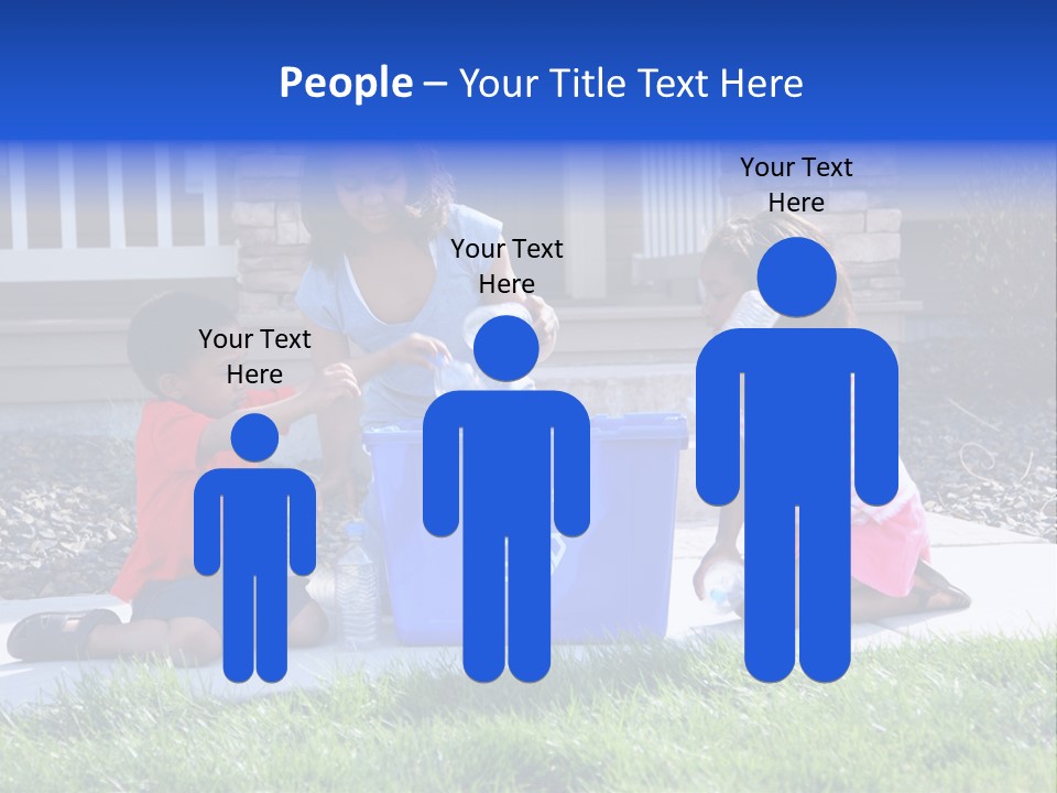 Elementary Trash Kids PowerPoint Template