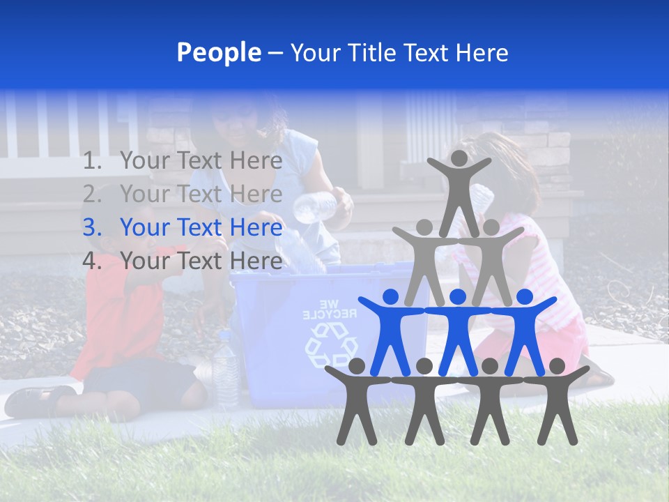 Elementary Trash Kids PowerPoint Template