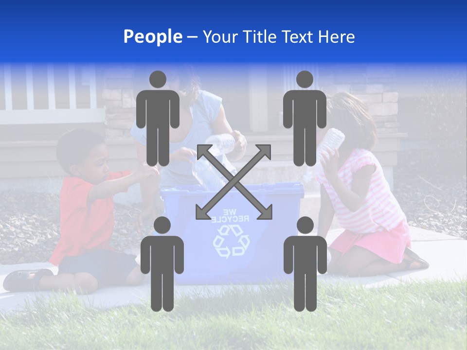 Elementary Trash Kids PowerPoint Template