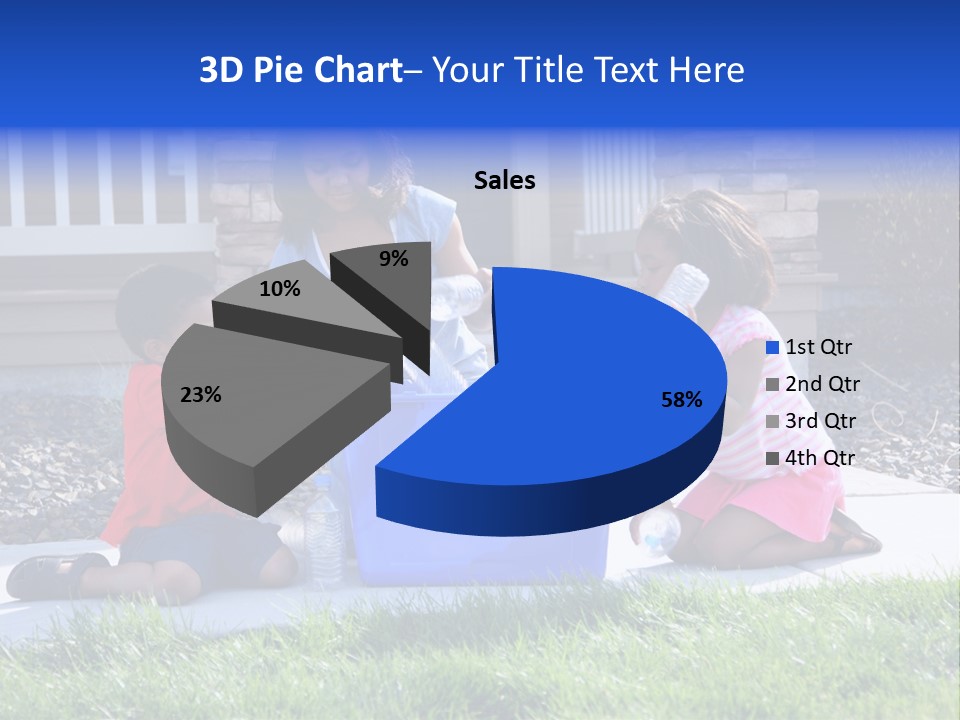 Elementary Trash Kids PowerPoint Template