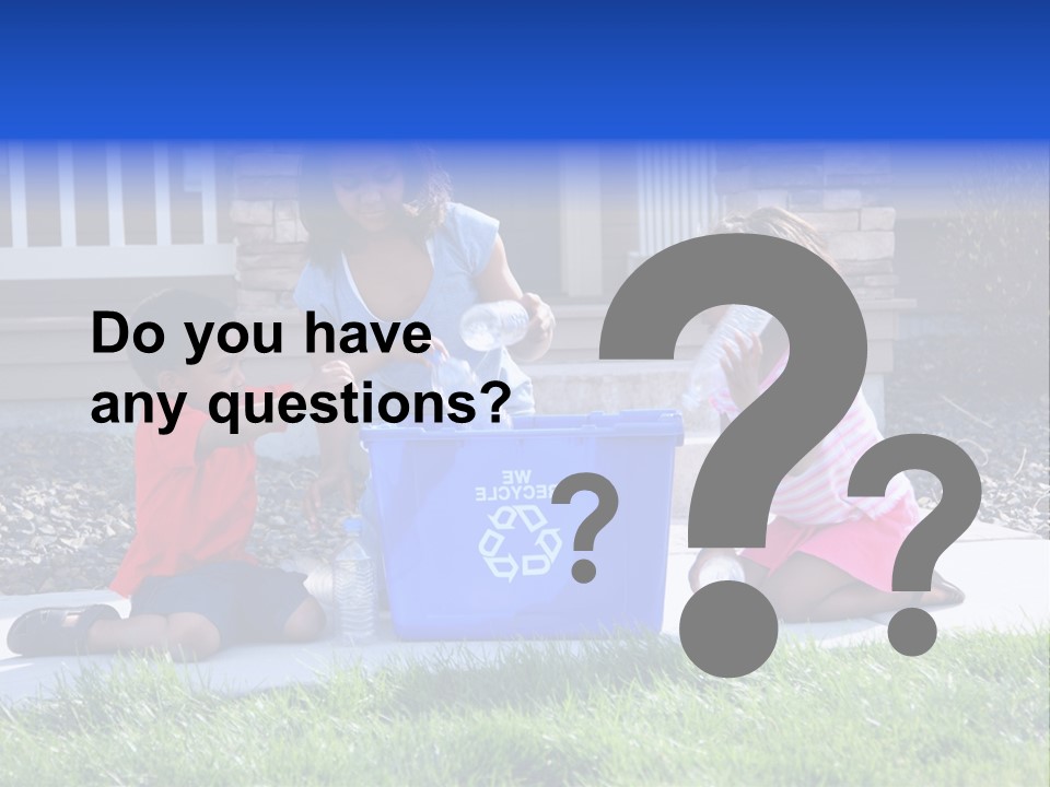 Elementary Trash Kids PowerPoint Template