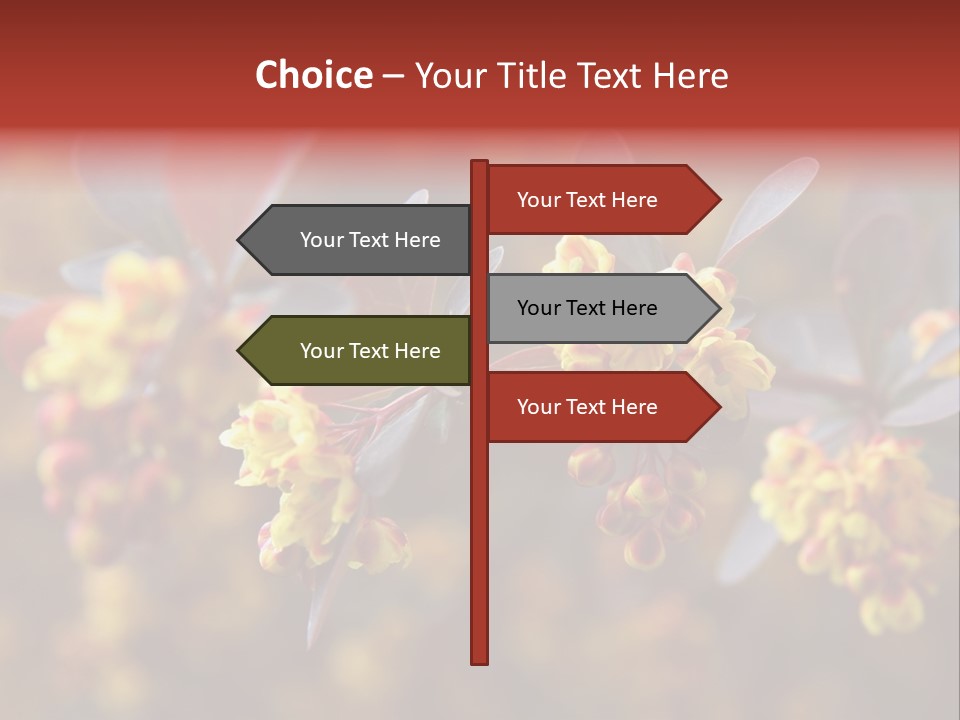 Flower Petal Spring PowerPoint Template