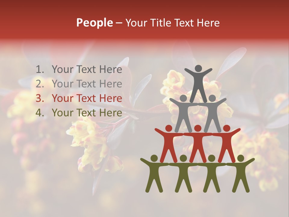 Flower Petal Spring PowerPoint Template