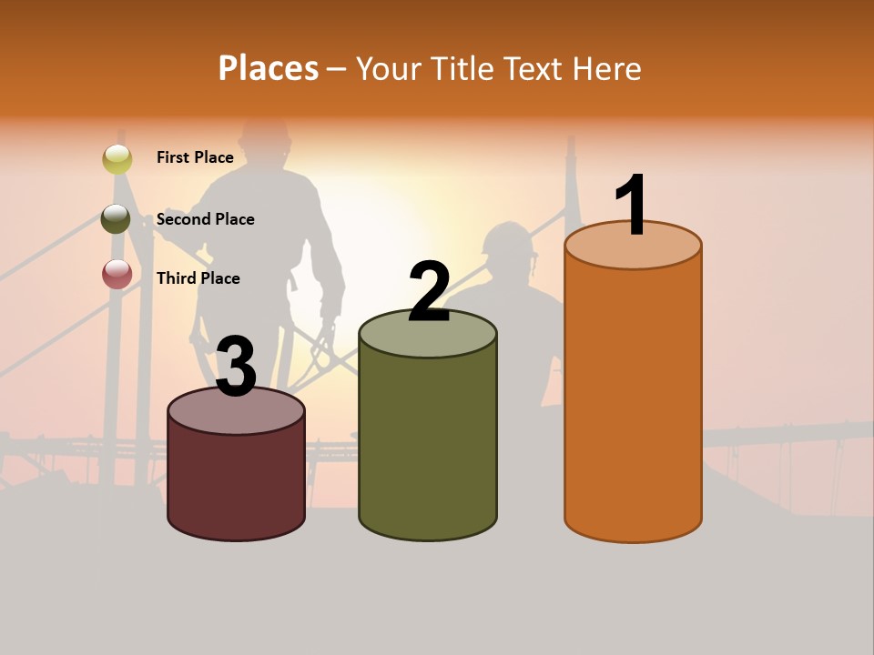 Villa Dusk Landscape PowerPoint Template