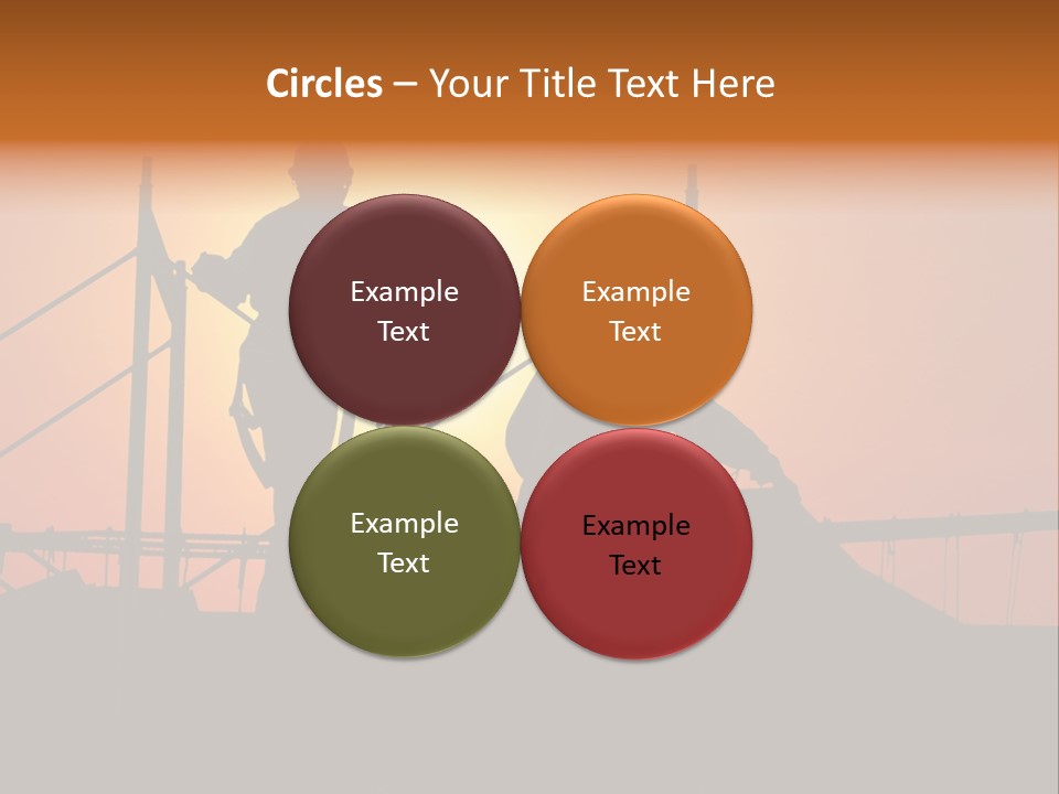 Villa Dusk Landscape PowerPoint Template