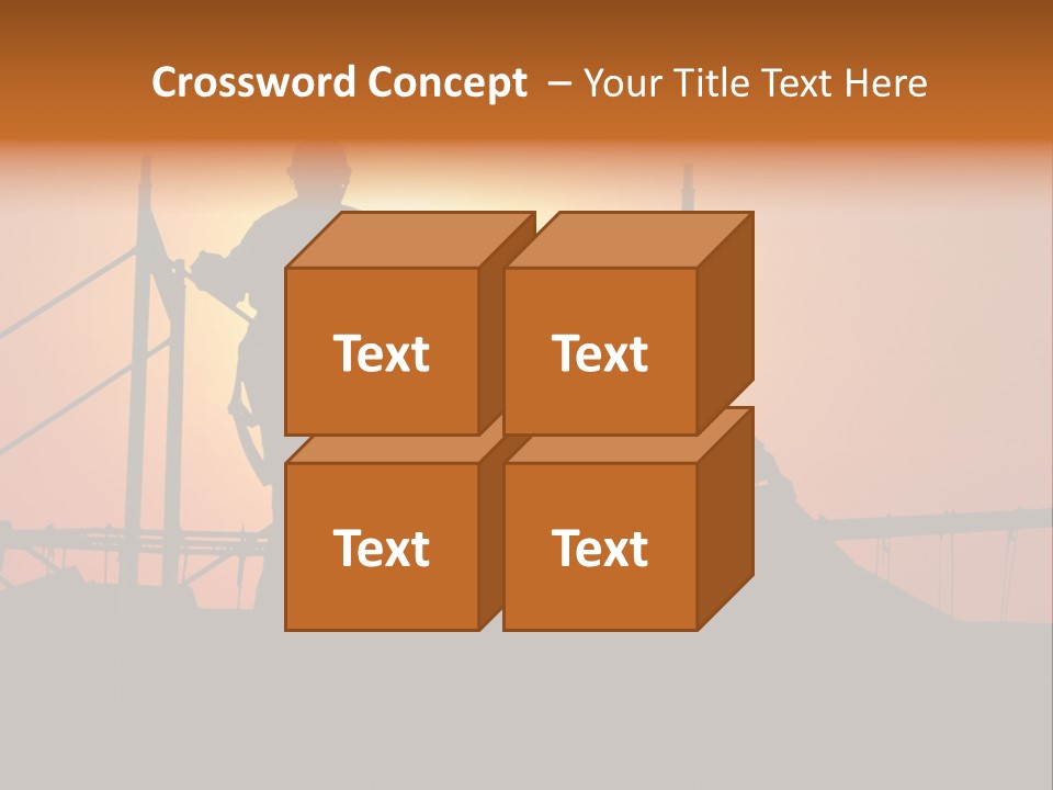 Villa Dusk Landscape PowerPoint Template