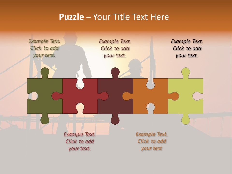 Villa Dusk Landscape PowerPoint Template