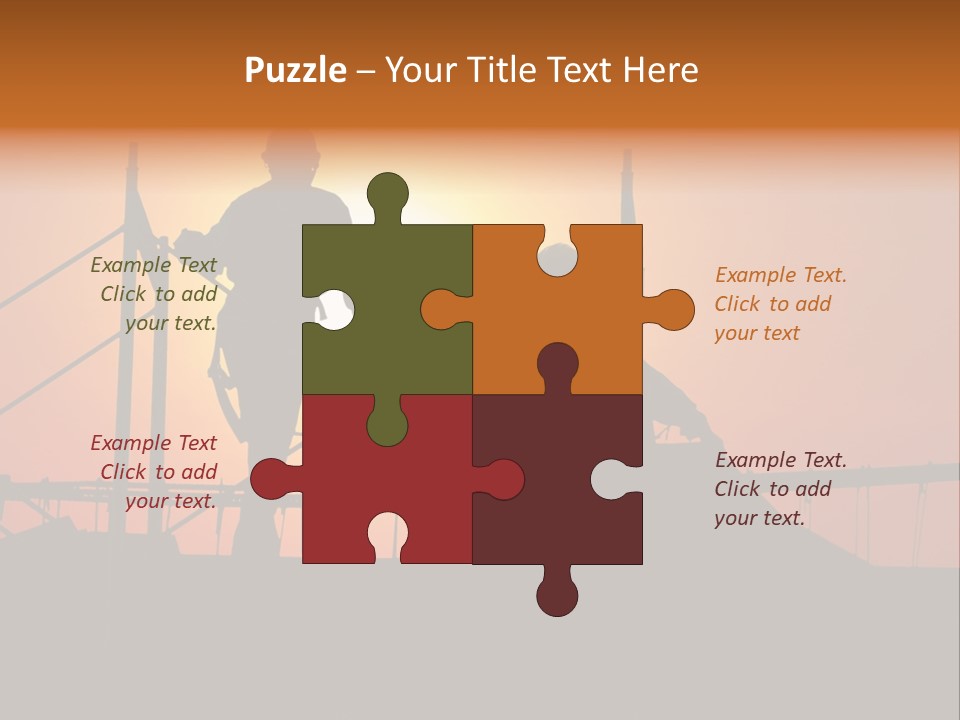 Villa Dusk Landscape PowerPoint Template