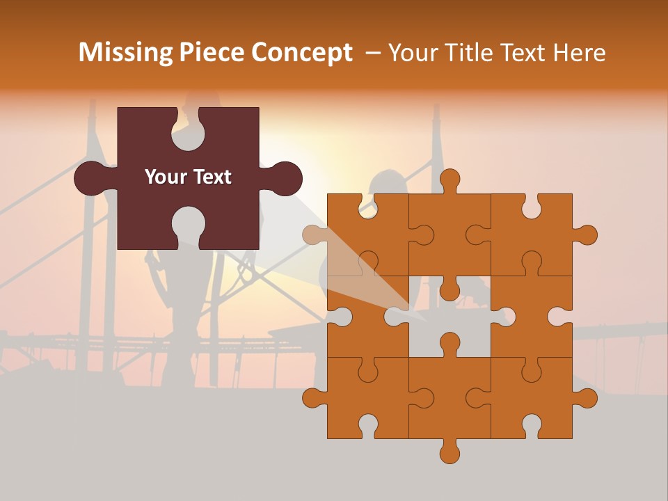 Villa Dusk Landscape PowerPoint Template