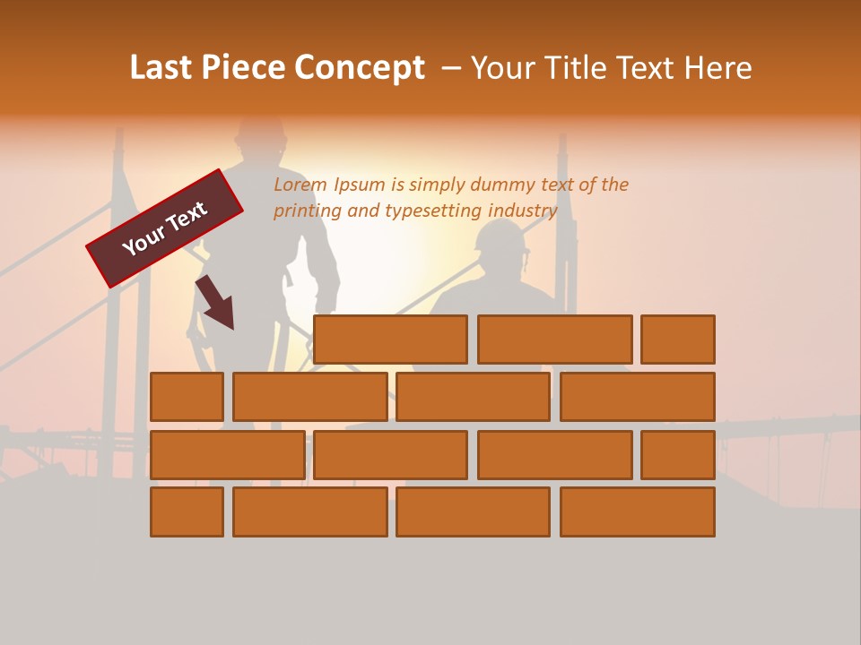 Villa Dusk Landscape PowerPoint Template