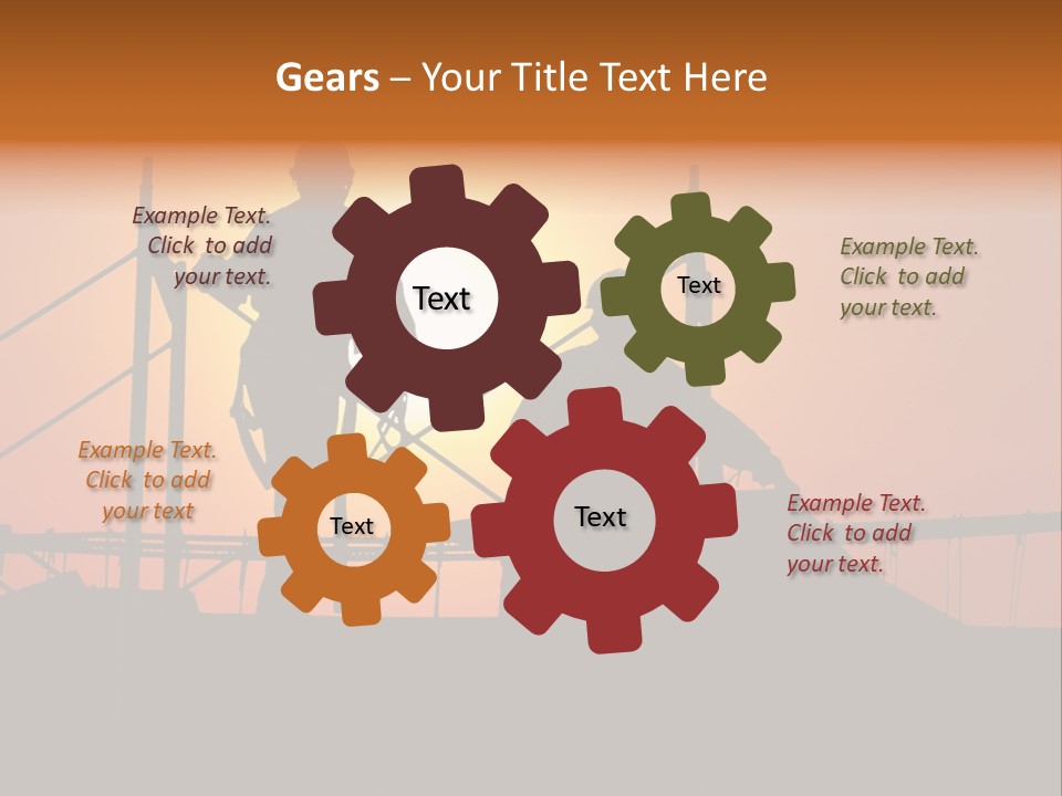 Villa Dusk Landscape PowerPoint Template