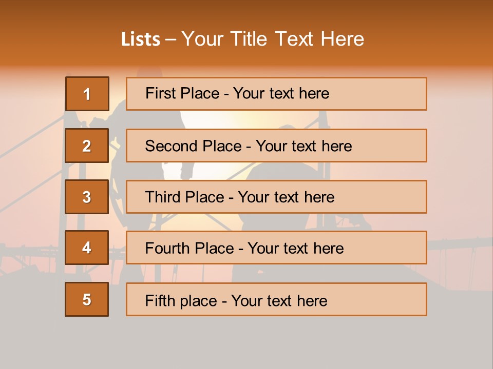 Villa Dusk Landscape PowerPoint Template