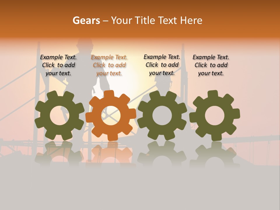 Villa Dusk Landscape PowerPoint Template