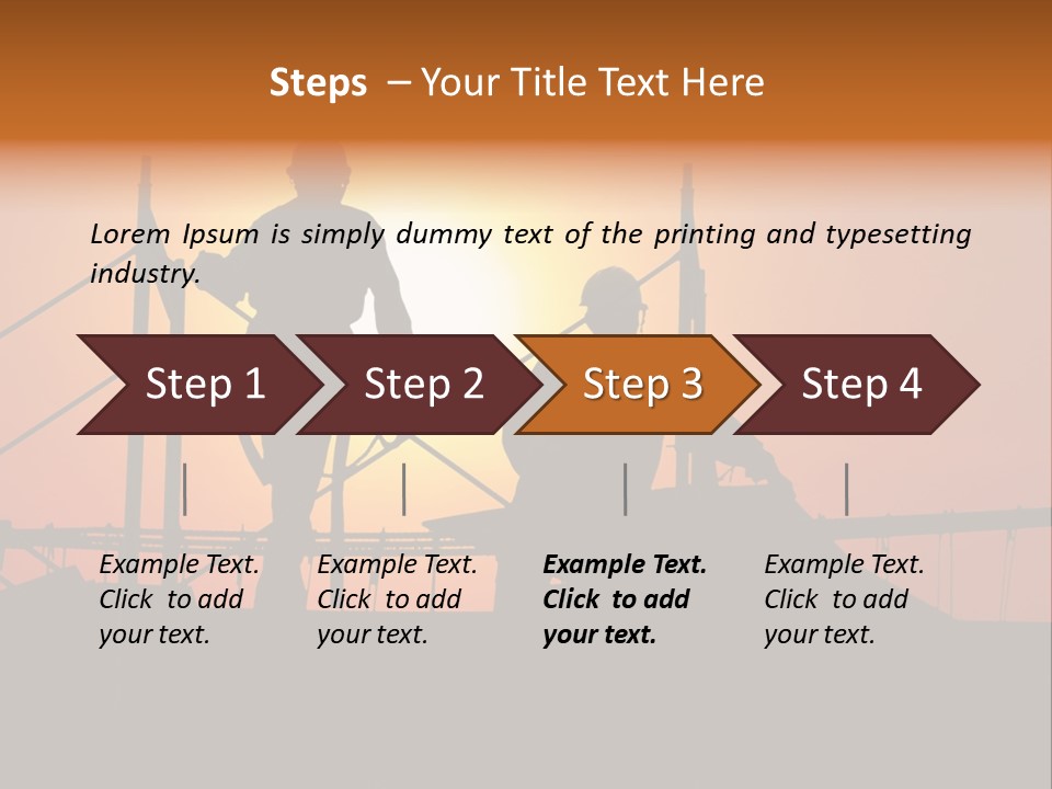 Villa Dusk Landscape PowerPoint Template