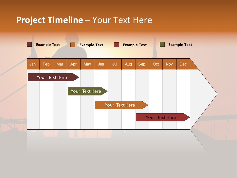 Villa Dusk Landscape PowerPoint Template