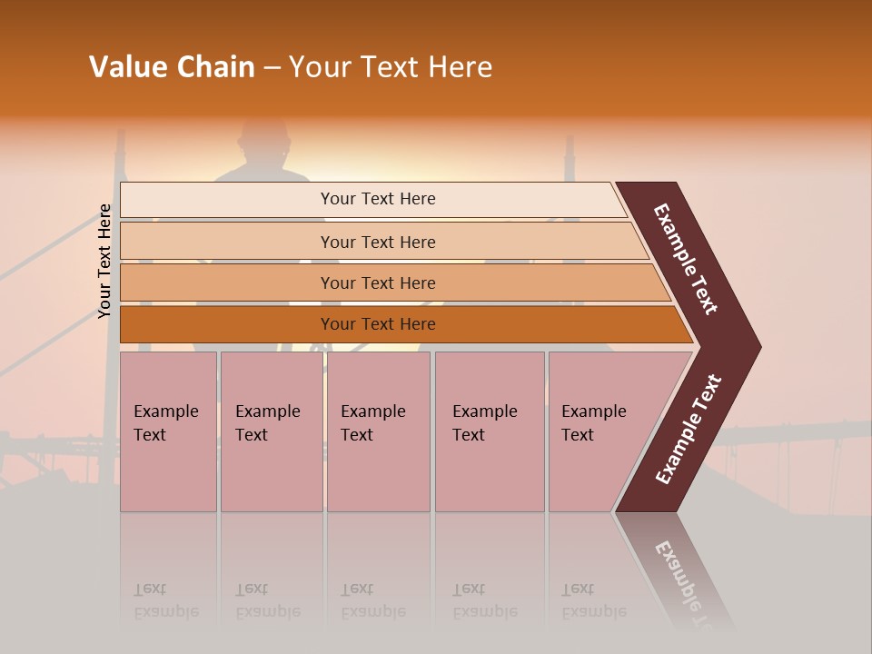 Villa Dusk Landscape PowerPoint Template