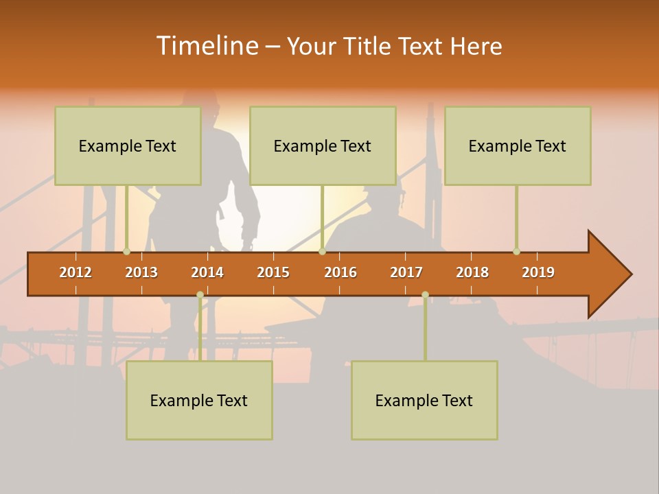 Villa Dusk Landscape PowerPoint Template