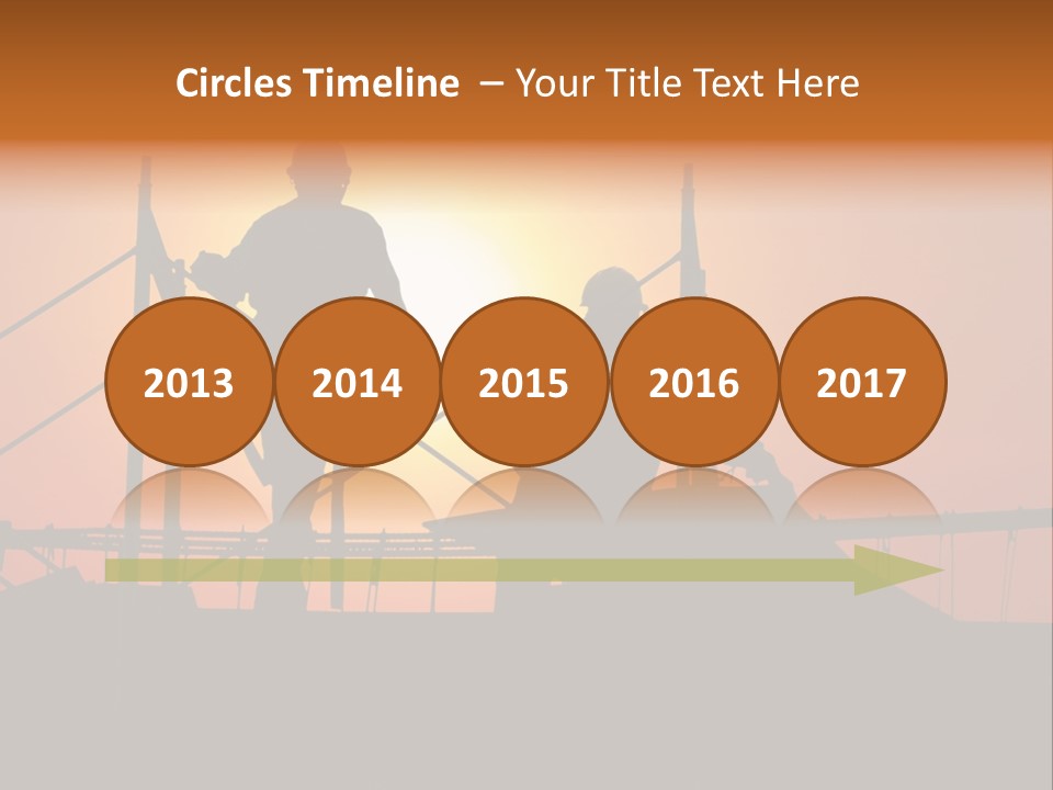 Villa Dusk Landscape PowerPoint Template