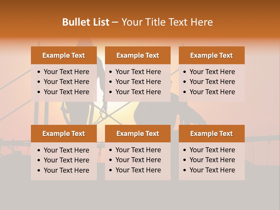 Villa Dusk Landscape PowerPoint Template