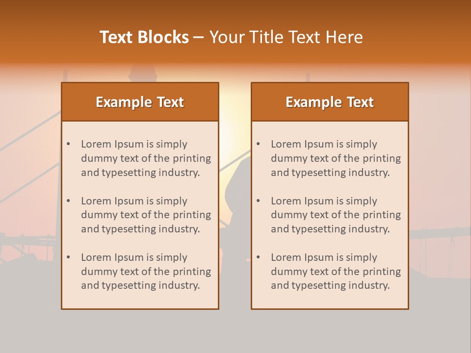 Villa Dusk Landscape PowerPoint Template